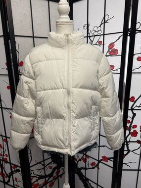 Forever 21 Black and White Labeled Jacket Interior